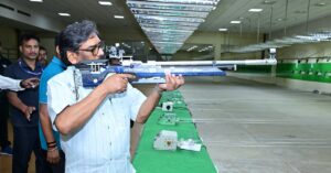 रांची के टिकैत उमराव सिंह शूटिंग रेंज का मुख्यमंत्री हेमंत सोरेन ने किया औचक निरीक्षण, बदहाल व्यवस्था पर जताई नाराजगी