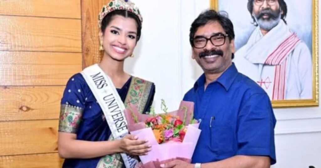 मिस यूनिवर्स झारखंड 2026 विजेता दीपाली रिया ने मुख्यमंत्री हेमंत सोरेन से की मुलाकात, मिली शुभकामनाएं