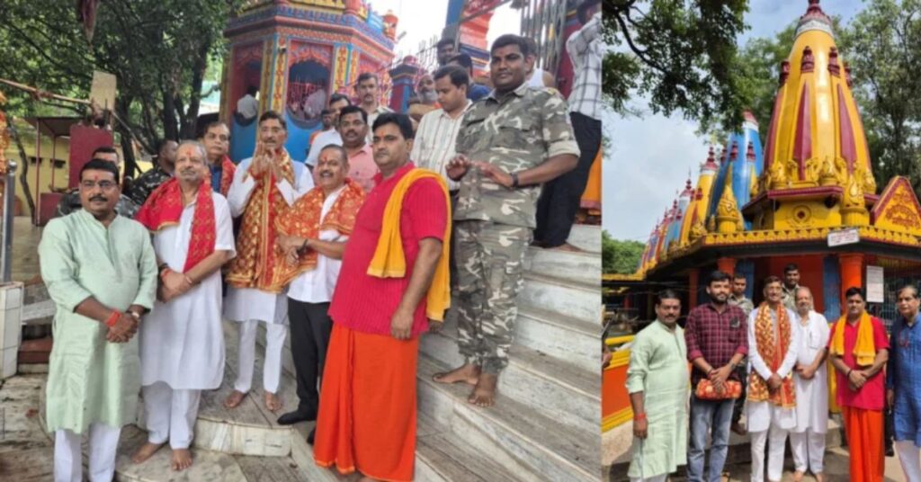 रक्षा राज्य मंत्री संजय सेठ ने रजरप्पा में मां छिन्नमस्तिका के किए दर्शन, प्रदेशवासियों की सुख-समृद्धि की कामना